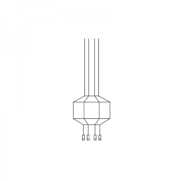 Lámpara colgante Wireflow 0401