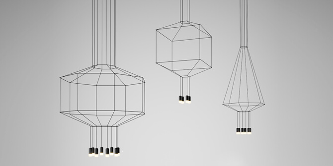 Wireflow de Vibia, reinventando lámparas chandelier
